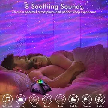 Rossetta Galaxy Projector Night Light with Remote & Bluetooth