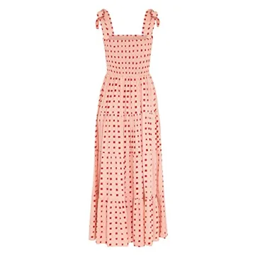 GOLDSTITCH Summer Boho Spaghetti Strap Maxi Dress