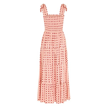 GOLDSTITCH Summer Boho Spaghetti Strap Maxi Dress