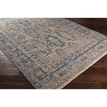Hauteloom Mundesley Living Room, Bedroom Area Rug - Traditional - Beige, Brown, Blue - 12' x 15'