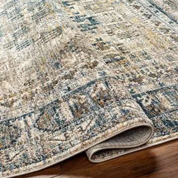 Hauteloom Mundesley Living Room, Bedroom Area Rug - Traditional - Beige, Brown, Blue - 12' x 15'