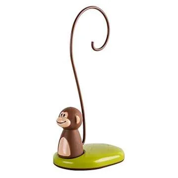 Joie Monkey Banana Tree Holder, Countertop Fruit Hanger with Secure Hook, Bananas Ripen Evenly and Last Longer, Cute Kitchen Gadget