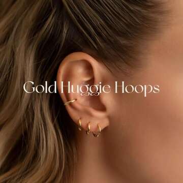 IDJEOABL Small Hoop Silver Earrings for Women Trendy 925 Sterling Silver Plated Mini Tiny Huggie Hoop Earrings Jewelry Non Tarnish