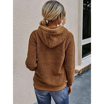 KIRUNDO Women's Cozy Winter Fuzzy Fleece Sweatshirts