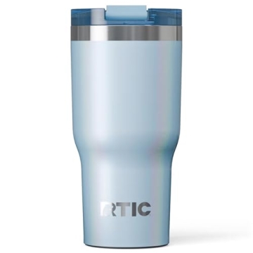 RTIC 20oz Essential Tumbler with Lid, Insulated, Stainless Steel, Metal, Double Wall Vacuum-Insulati...