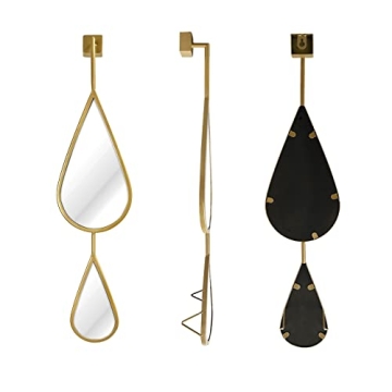 Elegant OUSHUAI Gold Teardrop Mirror Set - 5 Pieces