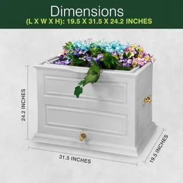 Good Ideas 42 Gallon Rain Barrel and Planter Combo