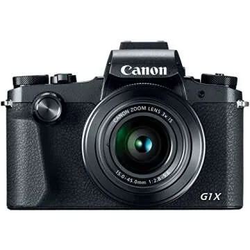 Canon PowerShot G1 X Mark III Digital Camera - Wi-Fi Enabled, Black (2208C001)
