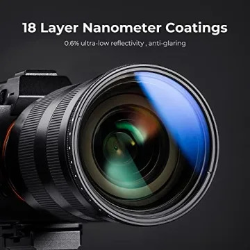 K&F Concept 82mm ND Filter with Variable Stops for Cameras