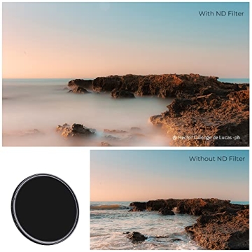 K&F Concept 82mm ND Filter with Variable Stops for Cameras