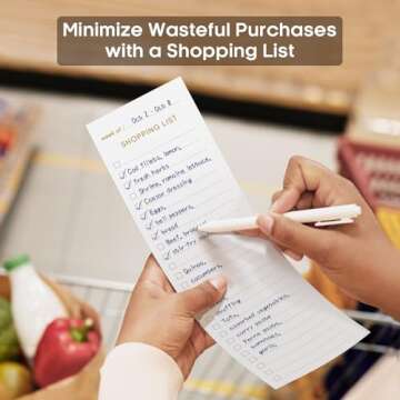 Magnetic Meal Planner and Grocery List for Fridge, 52 Undated Sheets Meal Planning Pad with Tear Off Shopping List, Simplify Your Weekly Menu and Reduce Food Waste with the Meal Planner Notebook -