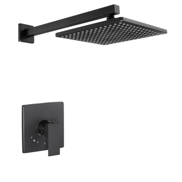 Stylish KES Matte Black Shower Faucet Set for Modern Bathrooms