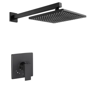 Stylish KES Matte Black Shower Faucet Set for Modern Bathrooms