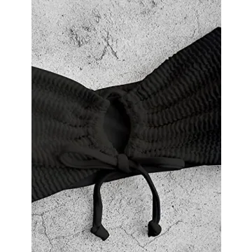 ZAFUL O Ring Bandeau Bikini Sets for Women