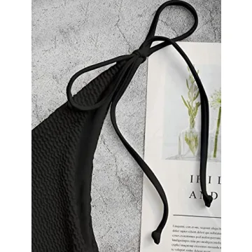 ZAFUL O Ring Bandeau Bikini Sets for Women