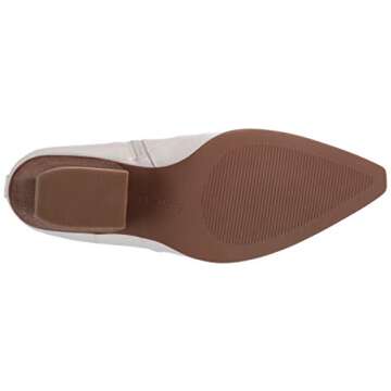 The Drop Women's Sia Pointed Toe Western Ankle Boot - White