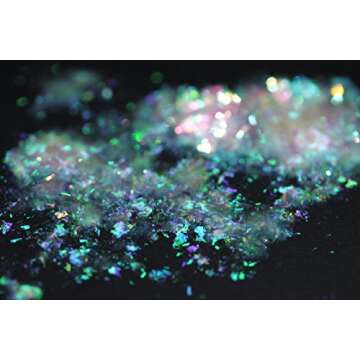 Ultrathin Iridescent Chameleon Gold Green Blue Sparkles Flakes Glitter Dust For Resin mold, UV, Nail decal