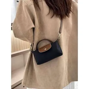 Colorblock Mini Crossbody Bag for Women - Stylish Handbag with Adjustable Strap