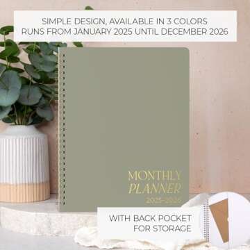 Beautiful 2025-2026 Monthly Planner for Ultimate Productivity