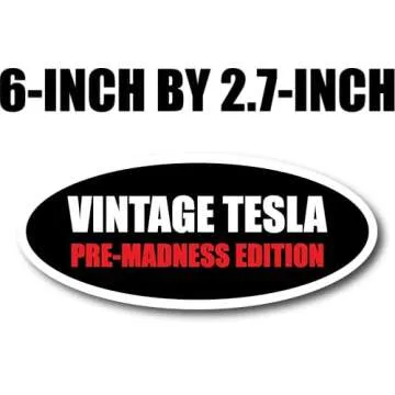 Funny Anti Elon Vintage Pre Madness Edition Magnets - Waterproof Durable Vinyl Decal for Car Bumper or Refrigerator Size - 6-Inch X 2.7-Inch 2-Pack