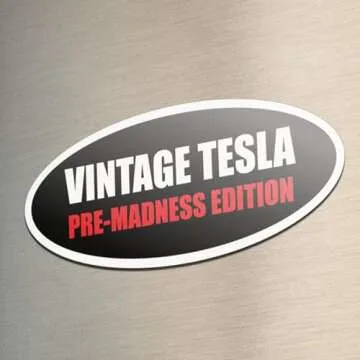 Funny Anti Elon Vintage Pre Madness Edition Magnets - Waterproof Durable Vinyl Decal for Car Bumper or Refrigerator Size - 6-Inch X 2.7-Inch 2-Pack
