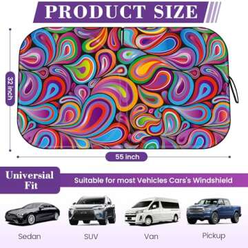 Car Windshield Sun Shade - Stylish UV Protection for Your Vehicle