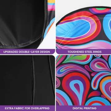 Car Windshield Sun Shade with Storage Bag for Easy Use