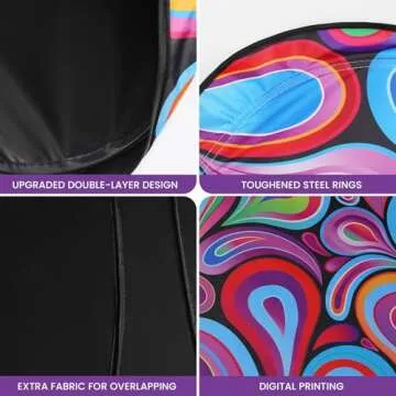 Car Windshield Sun Shade with Storage Bag for Easy Use