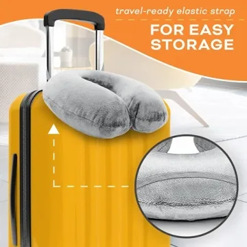 Comfortable Memory Foam Travel Neck Pillow for Pain Relief