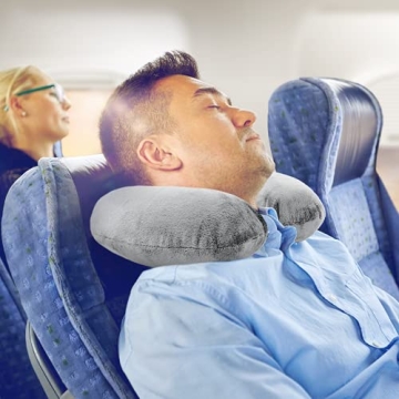 Comfortable Memory Foam Travel Neck Pillow for Pain Relief