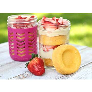 JarJackets Silicone Mason Jar Sleeve for Wide-Mouth Jars