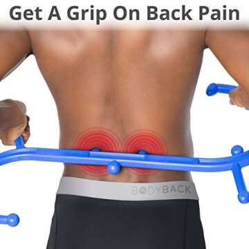 Body Back Buddy - USA Made - Classic Buddy & Mini Bundle, Fully Body Massage & Stress Relief Tools (Blue)