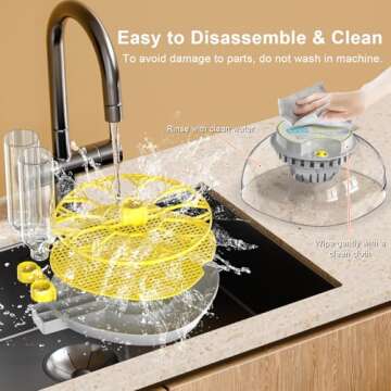 IBKINXX Incubator for Hatching Eggs-12 Egg Capacity, Automatic Egg Turner, Temperature & Humidity Control, 360° Viewing for Chicken, Duck and Quail Eggs