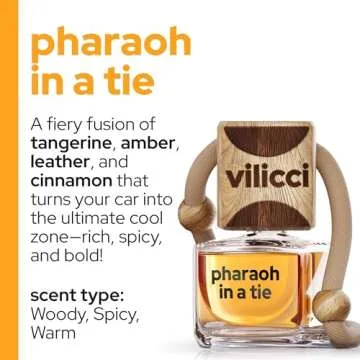 Vilicci Car Air Freshener | Pharaoh in a Tie Scent | Luxurious Auto Perfume | Premium Hanging Air Fr...