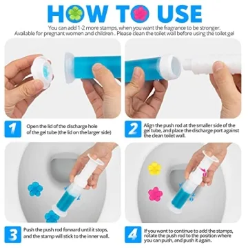 KILOSTEP Toilet Gel Stamps 60 Count with 5 Scents