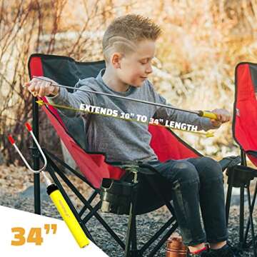 MalloMe Marshmallow Roasting Sticks Smores Kit - Marshmallows Smores Sticks for Fire Pit Long - Camp...