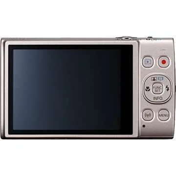 Canon Power-Shot ELPH 360 HS Digital Camera (Silver) (1078C001) + 64GB Card + Case + Card Reader + Flexible Tripod + Memory Wallet + Cap Keeper + Cleaning Kit (10 Items) (Renewed)