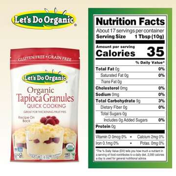 Organic Tapioca Granules - Quick Cooking and Healthy