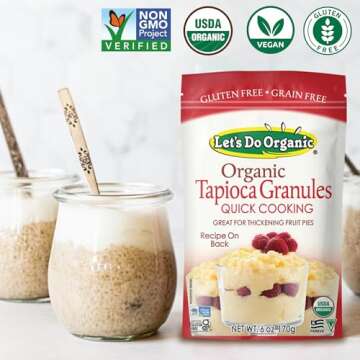 Organic Tapioca Granules - Quick Cooking and Healthy