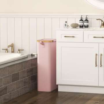 Lifewit 65L Slim Laundry Hamper with Lid - Compact & Durable Design