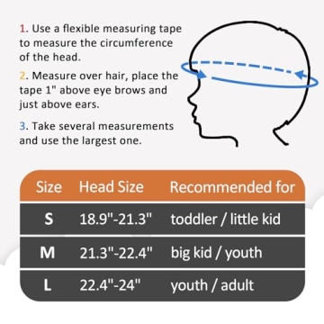 Adjustable Kids Bike Helmet Toddler to Youth 3 Sizes Orange