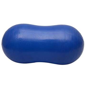 New Yoga Ball Peanut Shape Fitness Exercise Workout Gym Blue 90x45cm