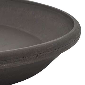 PSW AP25DC Plant Saucer, 10-Inch, Dark Charcoal