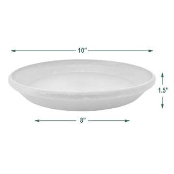 PSW AP25DC Plant Saucer, 10-Inch, Dark Charcoal