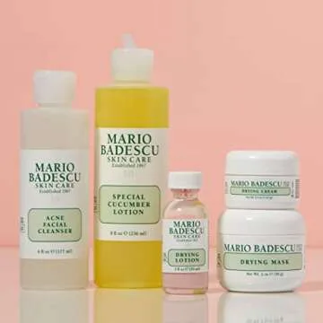 Mario Badescu Acne Control Face Kit with Facial Cleanser, Toner, Mask, Drying Lotion & Cream | Skin Care Set Ideal for Combination, Troubled or Oily Complexion