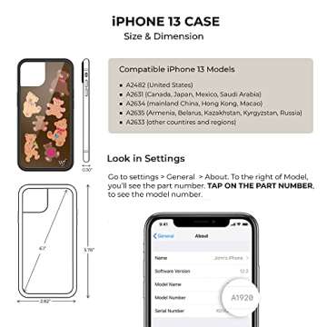 Wildflower Matcha Latte Love iPhone 13 Case - Unique & Stylish