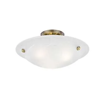 Livex Lighting 4273-01 Oasis 3-Light Ceiling Mount, Antique Brass