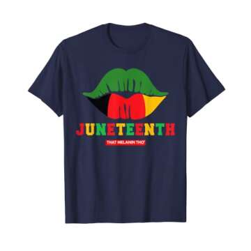 Juneteenth Vibes Only Kiss Celebrate Black Owned Juneteenth T-Shirt