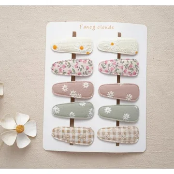 Fancy Clouds 20 Pack Baby Hair Clips for Girls