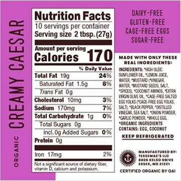 Tessemae's Organic Dressings Lovers Variety Pack, Keto Friendly, USDA Organic 10 oz. bottles (6-Pack)